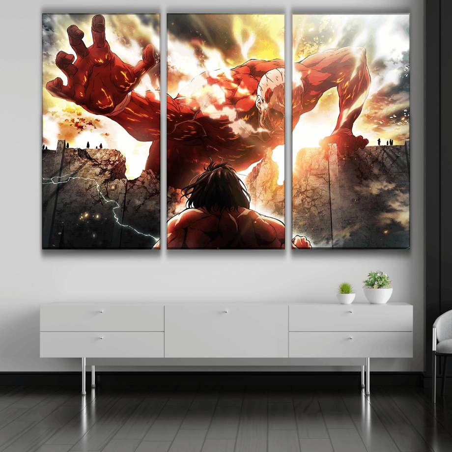 Attack on Titan Art Style Poster