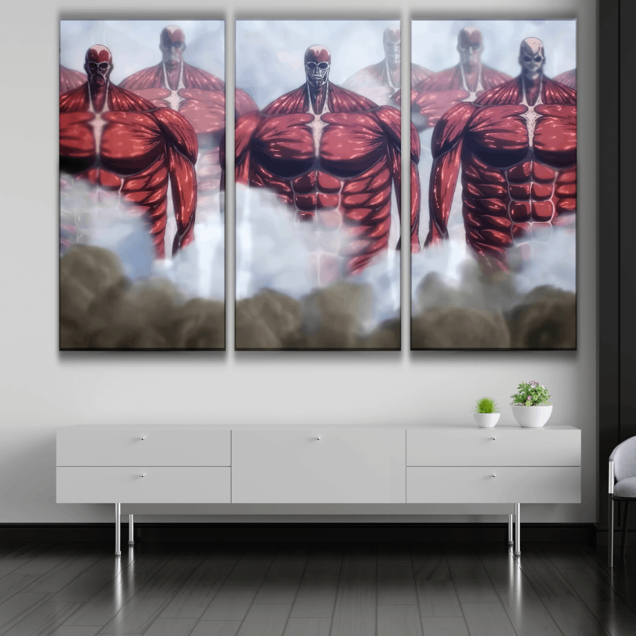 Attack on Titan Rumbling Colossal Titans Poster