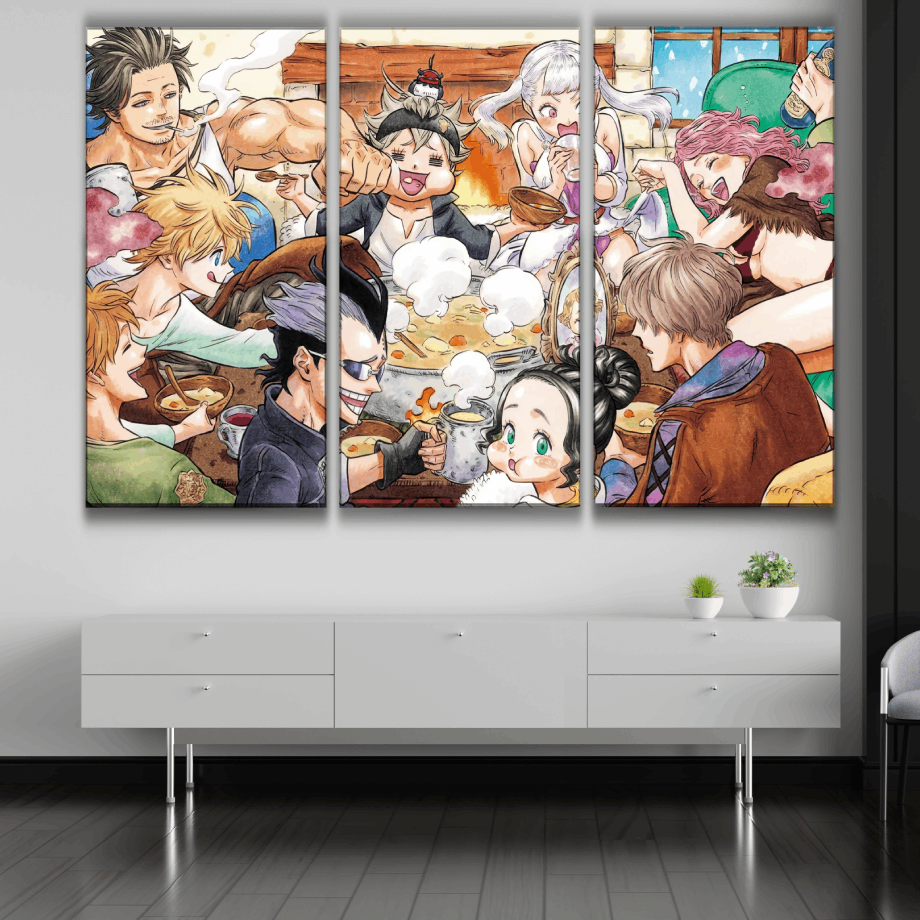 Black Clover Art Style Poster