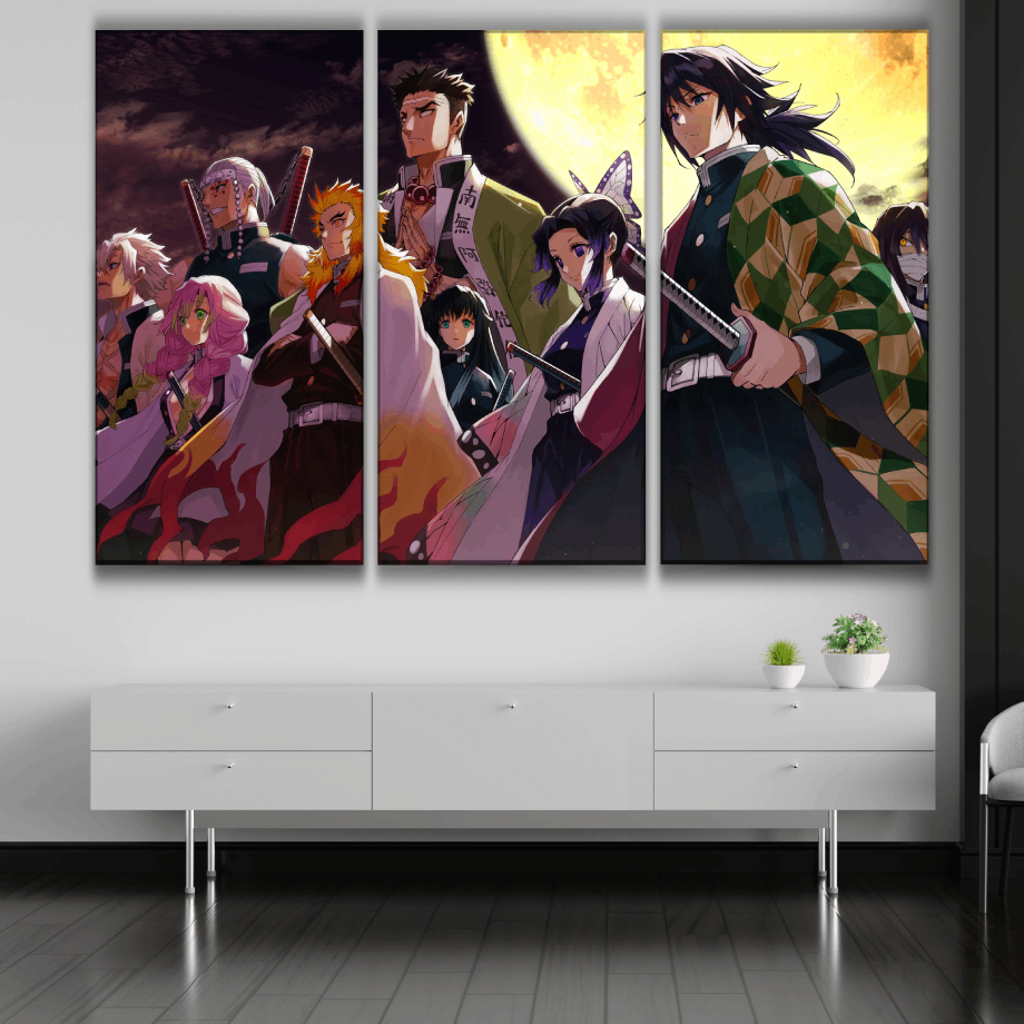 Demon Slayer Characters Art Poster