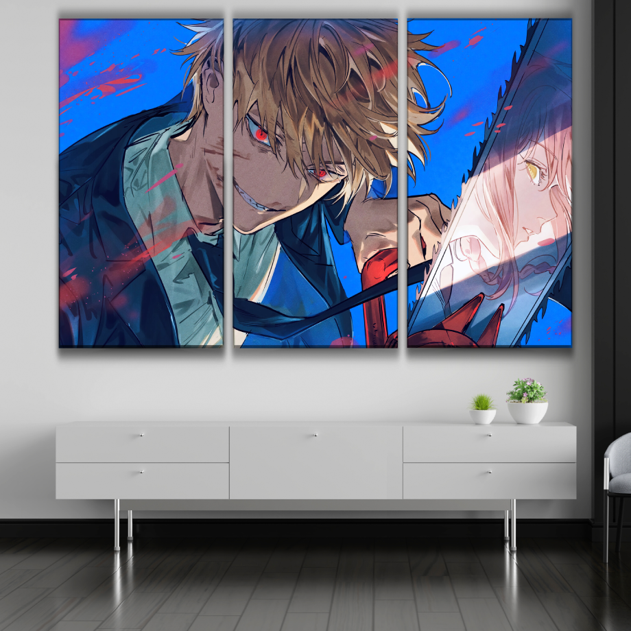 Denji Anime Art Poster