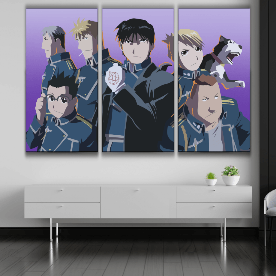 FMAB Roy Mustang's Team Poster