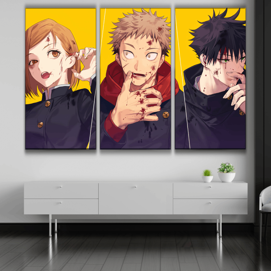 Jujutsu Kaisen Anime Art Style Poster