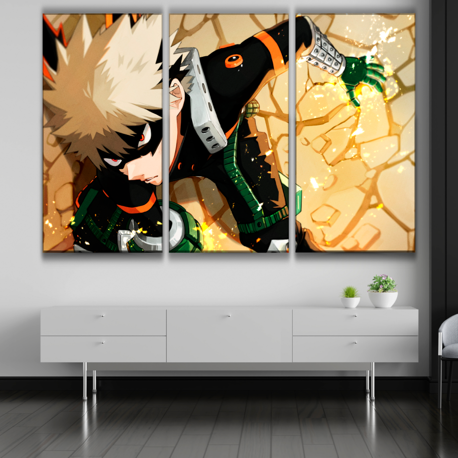 Katsuki Bakugo Anime Art Poster