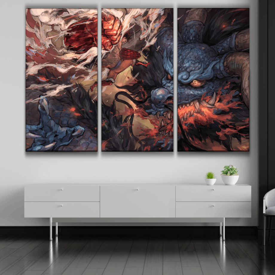 Luffy vs Kaido Poster