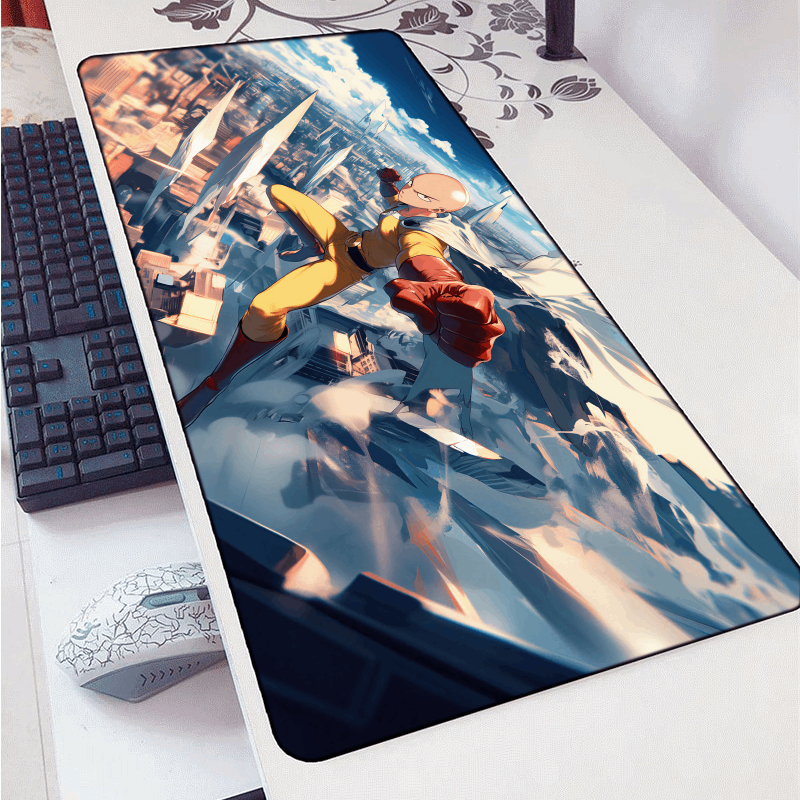 Saitama Art Style Mouse Pad