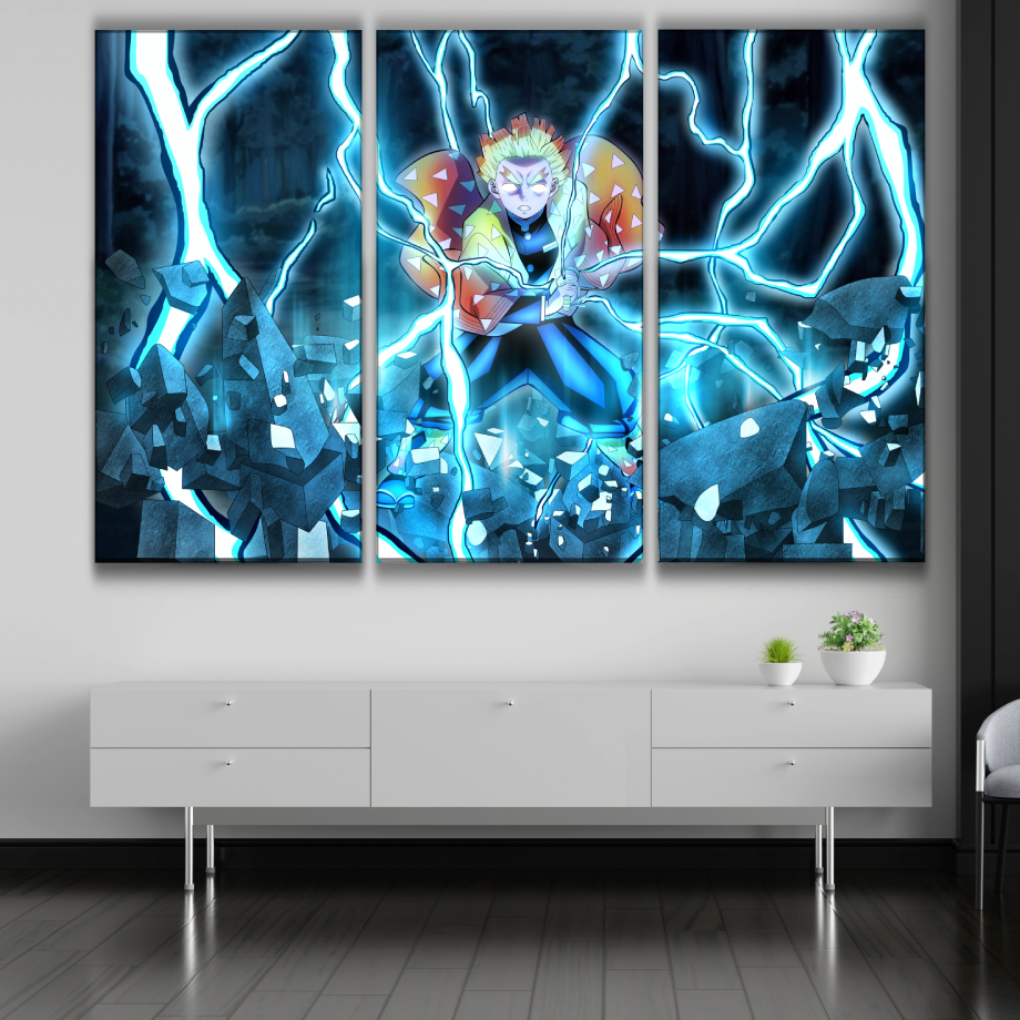 Zenitsu Agatsuma Canvas Poster
