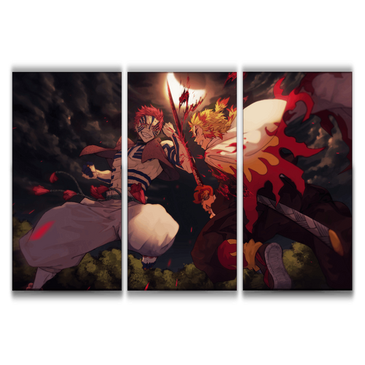 Akaza vs Rengoku Poster