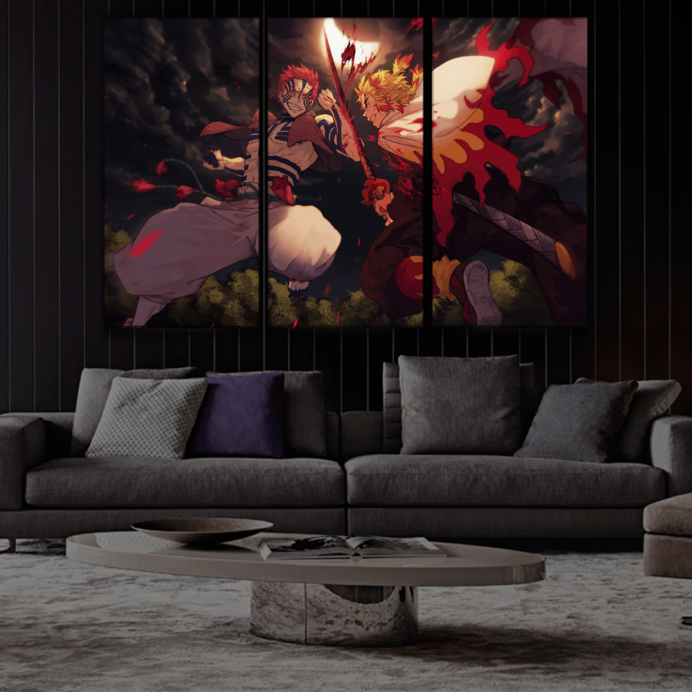 Akaza vs Rengoku Buy Wall Poster