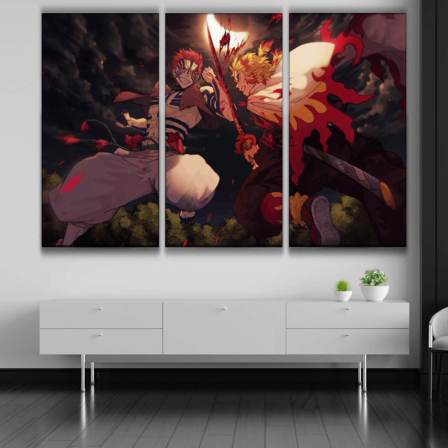 Akaza vs Rengoku Poster