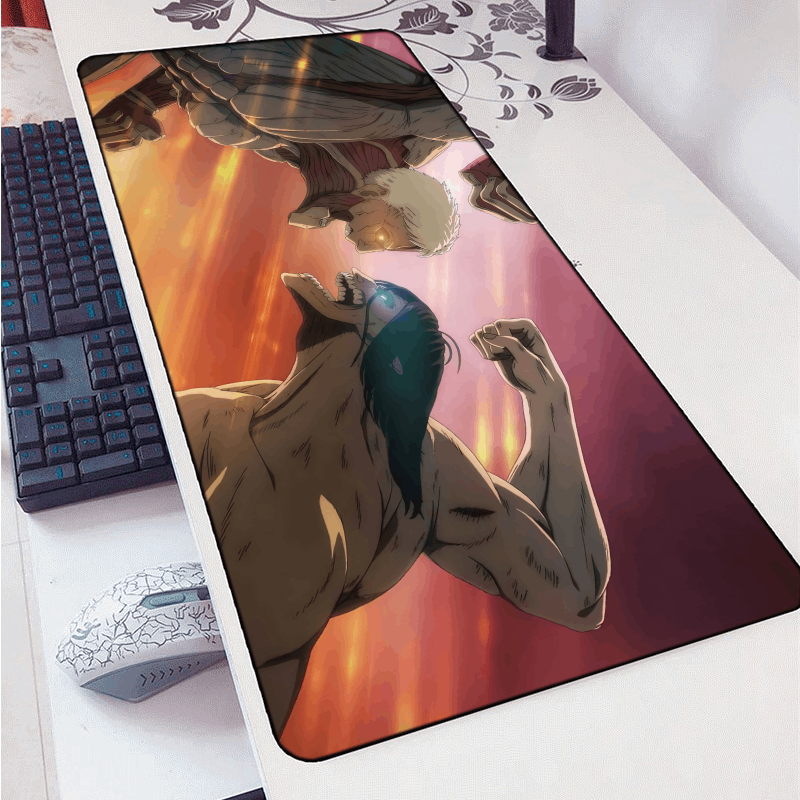 Attack Titan vs Armored Titan Mouse Pad