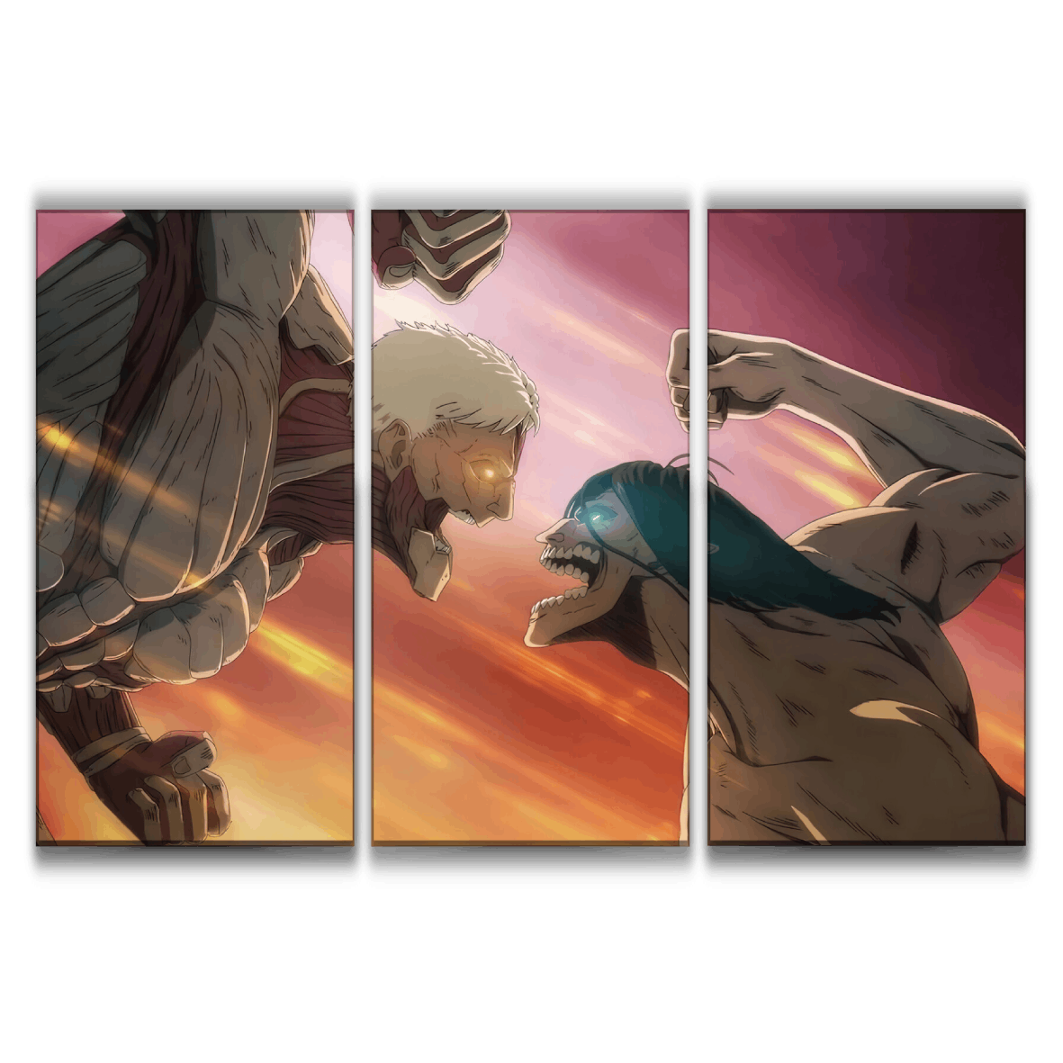 Attack Titan vs Armored Titan Poster
