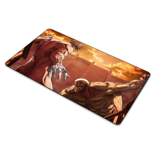 Attack Titan vs Armored Titan Mouse Pad