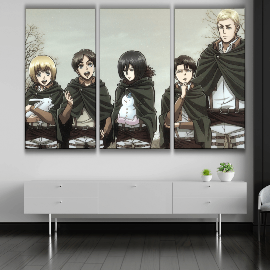 Attack on Titan Anime Characters Poster