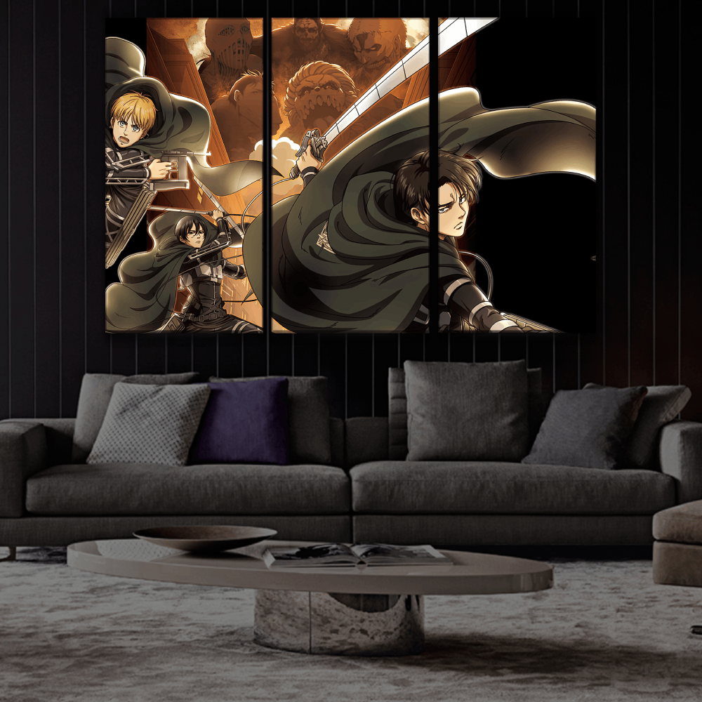 Attack on Titan Characters Art Buy Wall Poster