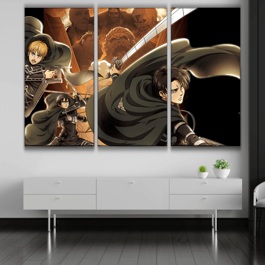 Attack on Titan Characters Art Poster