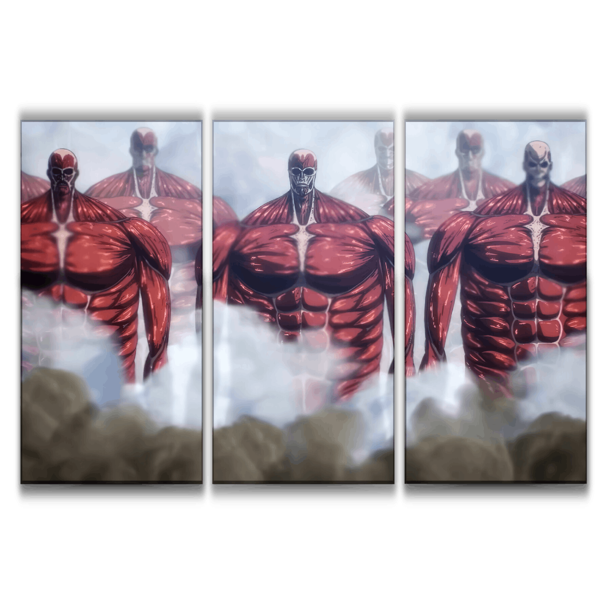 Attack on Titan Rumbling Colossal Titans Poster | Dekkai – DEKKAI