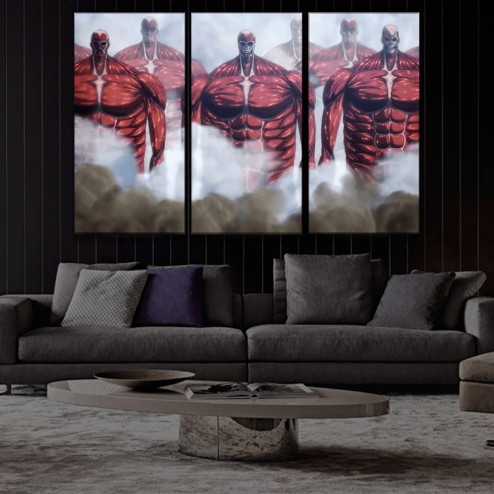 Attack on Titan Rumbling Colossal Titans Poster | Dekkai – DEKKAI