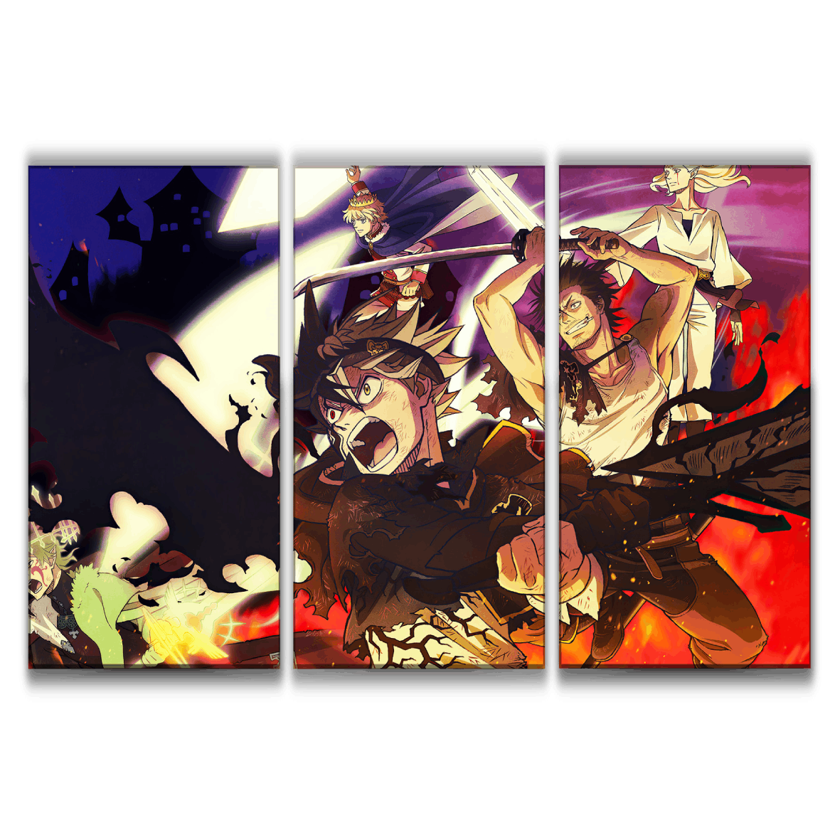 Black Clover Anime Art Style Poster