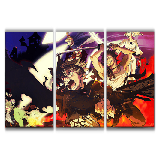 Black Clover Anime Art Style Poster