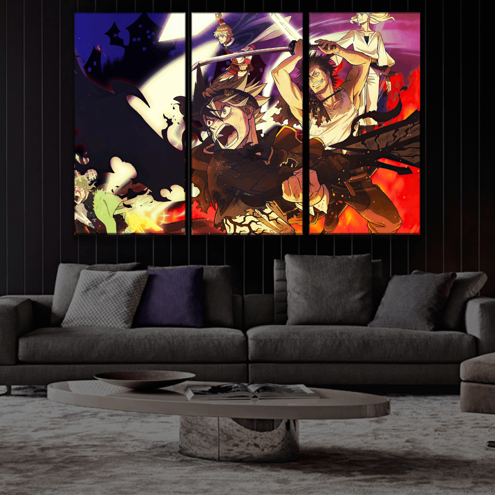 Black Clover Anime Art Style Buy Wall Poster