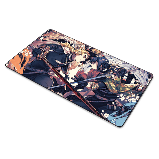 Demon Slayer Giyu and Rengoku Mouse Pad