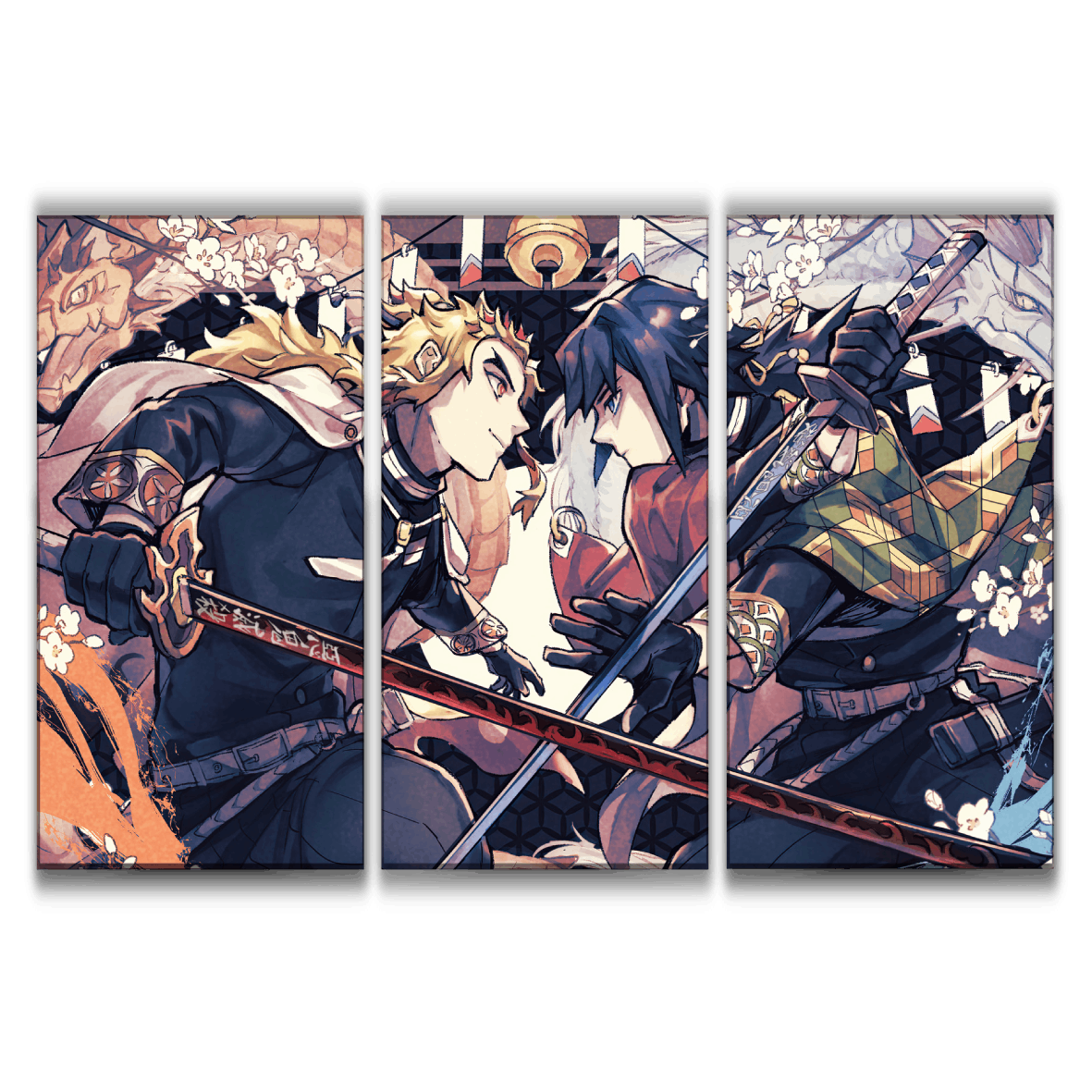 Demon Slayer Giyu and Rengoku Poster