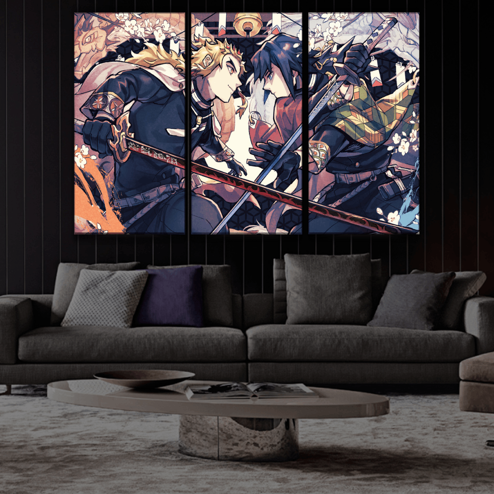 Demon Slayer Giyu and Rengoku Buy Wall Poster