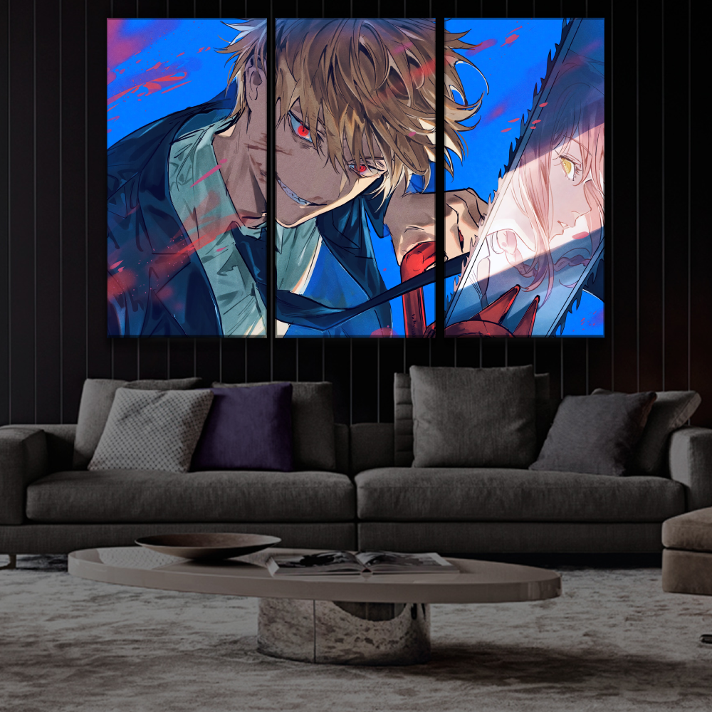 Denji Anime Art Poster