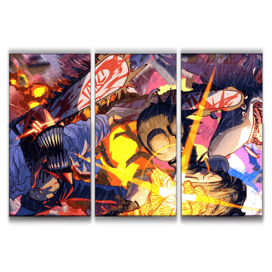 Denji Vs Reze Poster