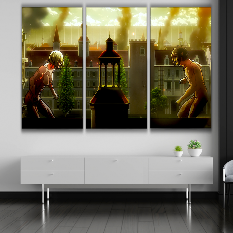 Eren vs Annie Poster