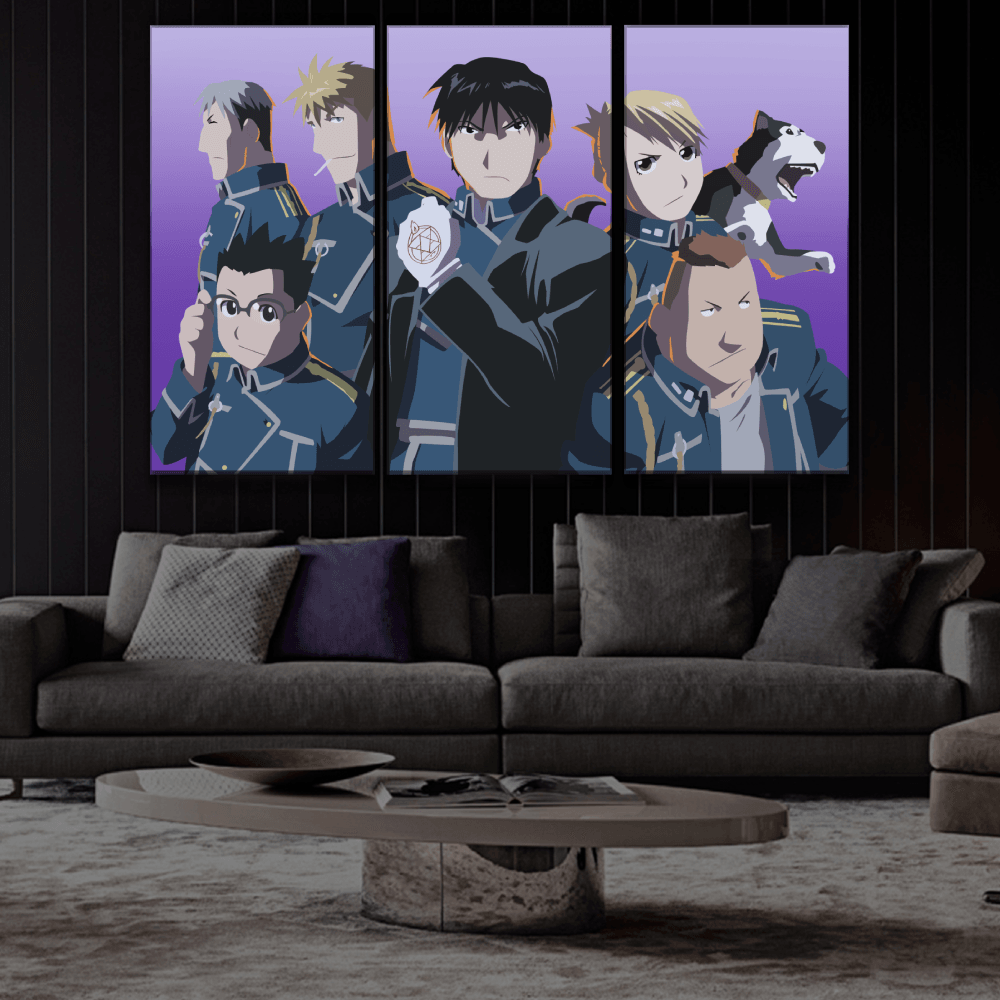 FMAB Roy Mustang's Team Poster
