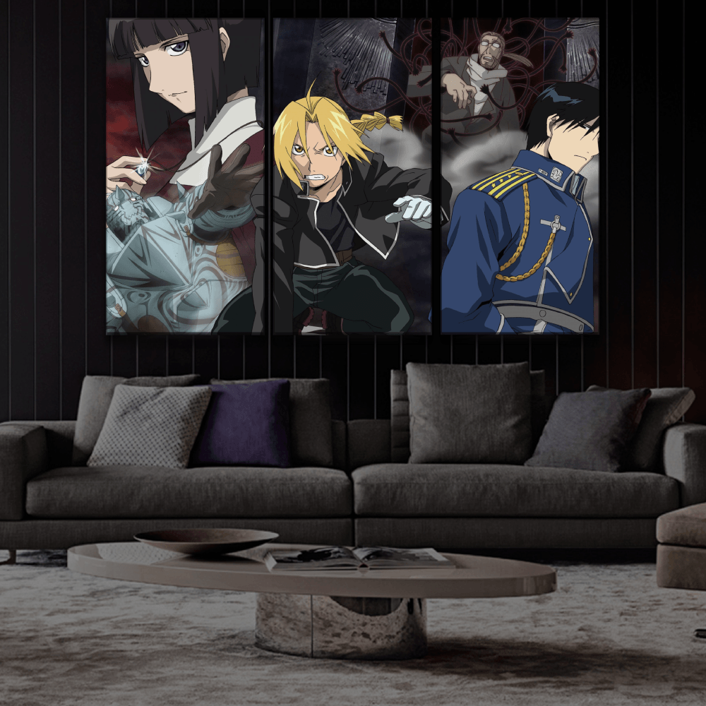 Fullmetal Alchemist Brotherhood Anime Art Poster