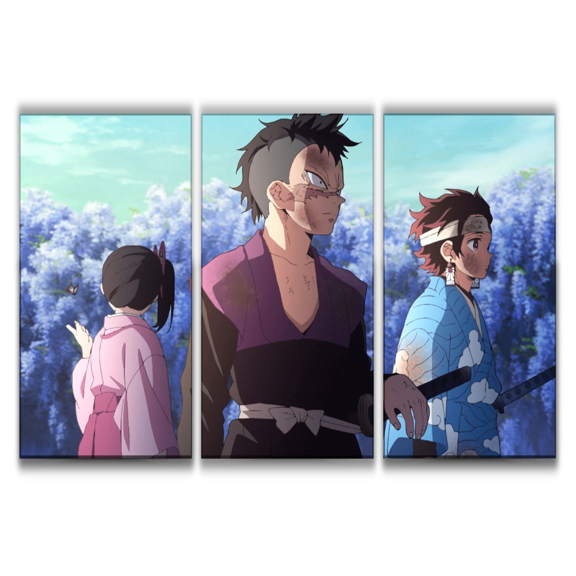 Tanjiro, Genya and Kanao Poster