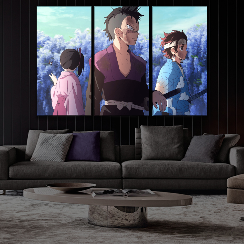 Tanjiro, Genya and Kanao Poster