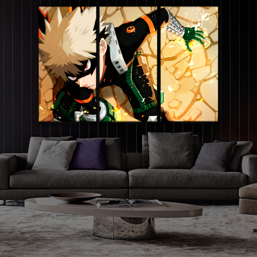 Katsuki Bakugo Anime Art Poster