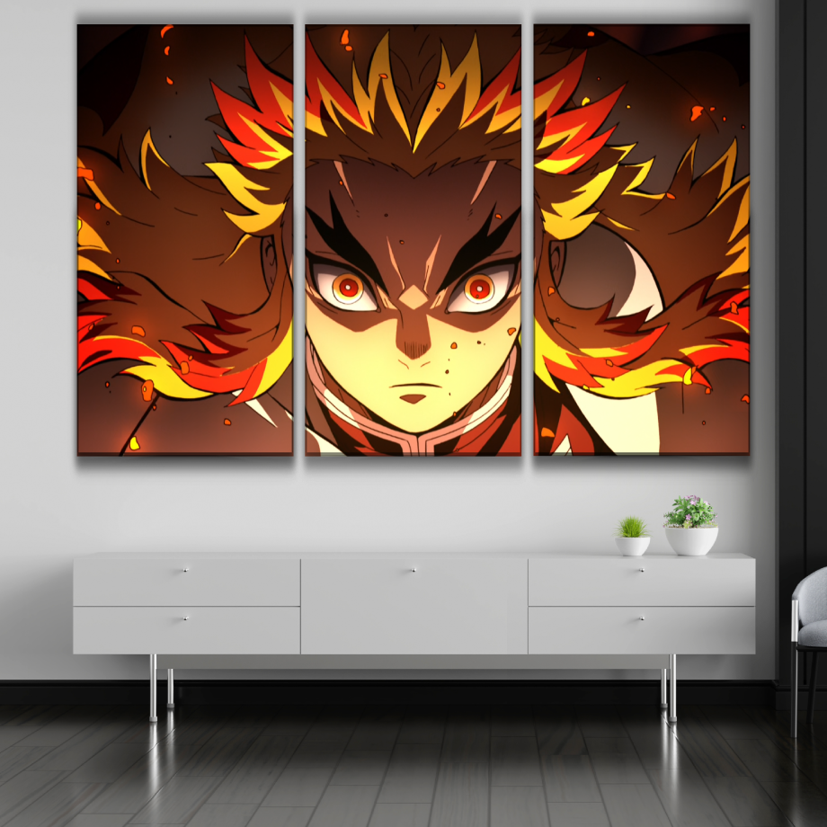 Kyojuro Rengoku Anime Poster