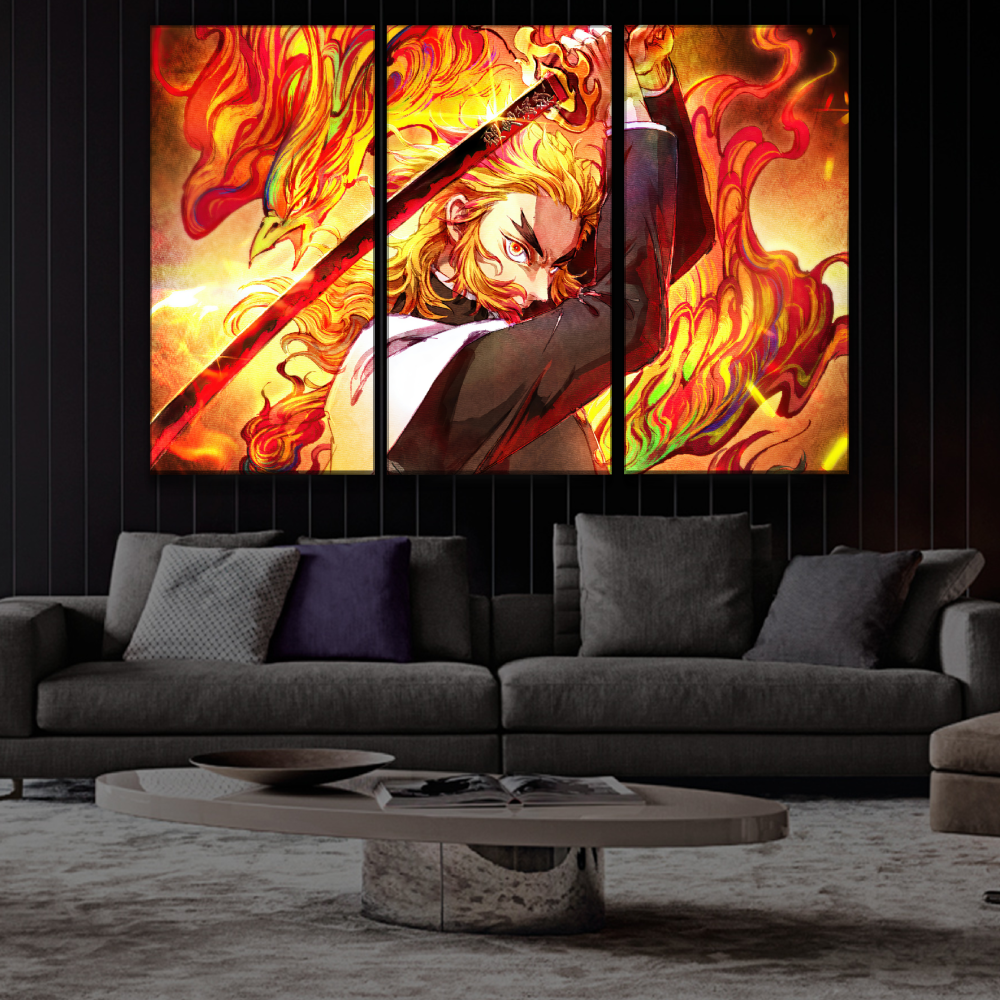 Kyojuro Rengoku Canvas Poster