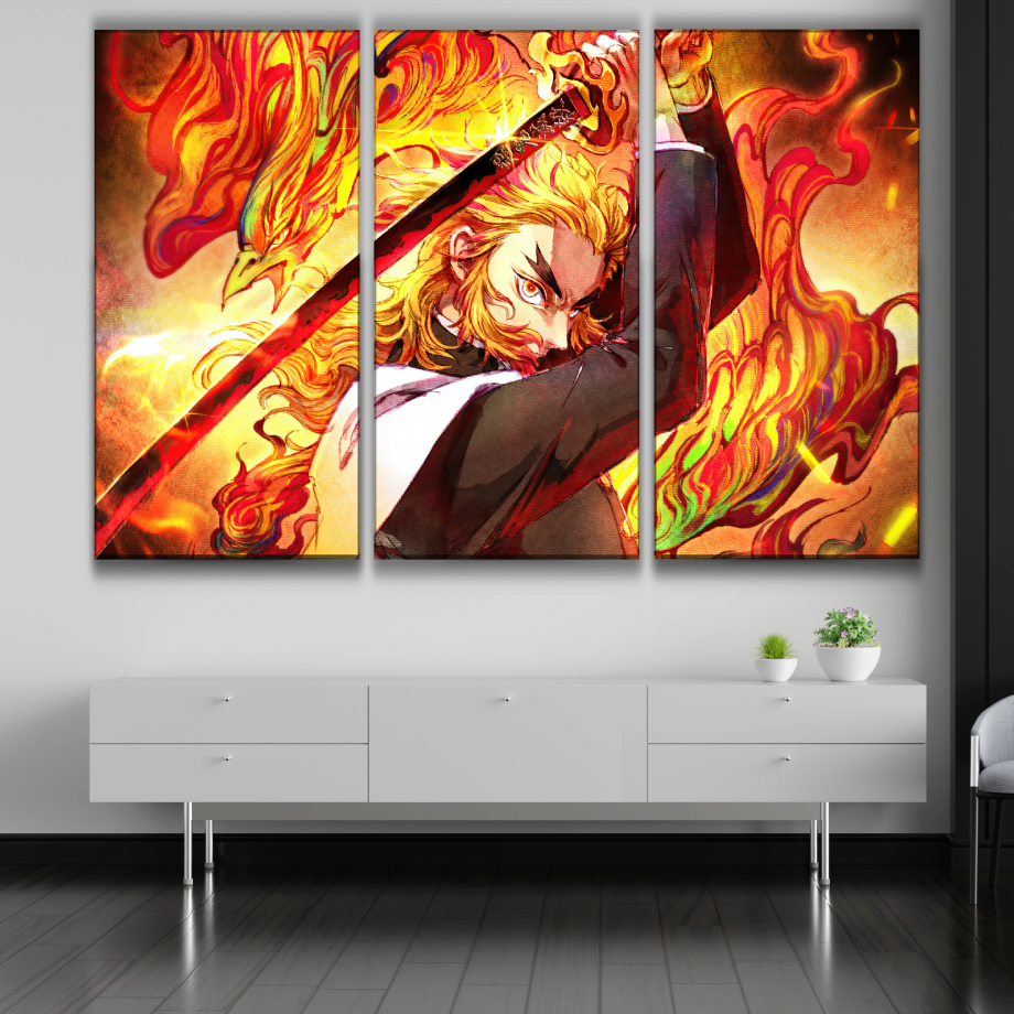 Kyojuro Rengoku Canvas Poster