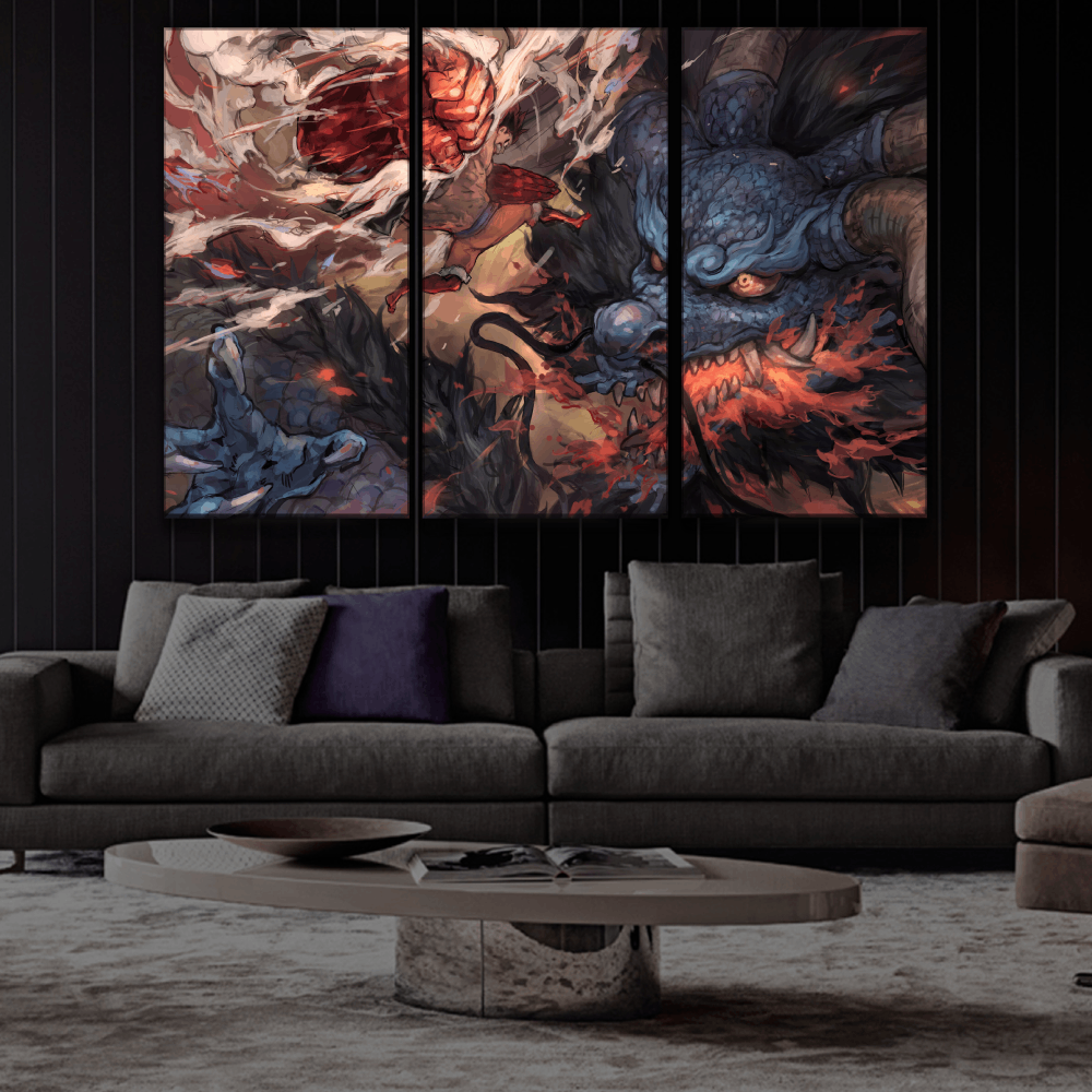 Luffy vs Kaido Buy Wall Poster
