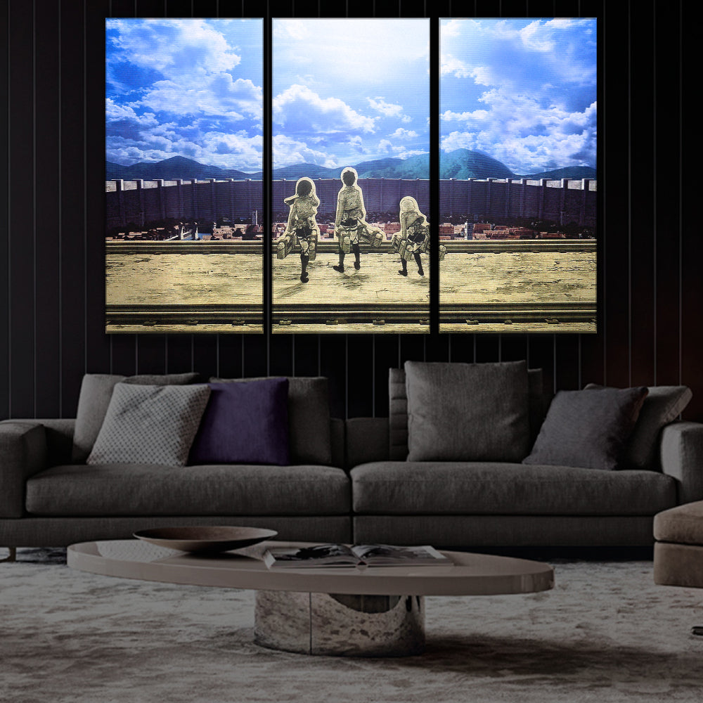 Mikasa, Eren and Armin Poster