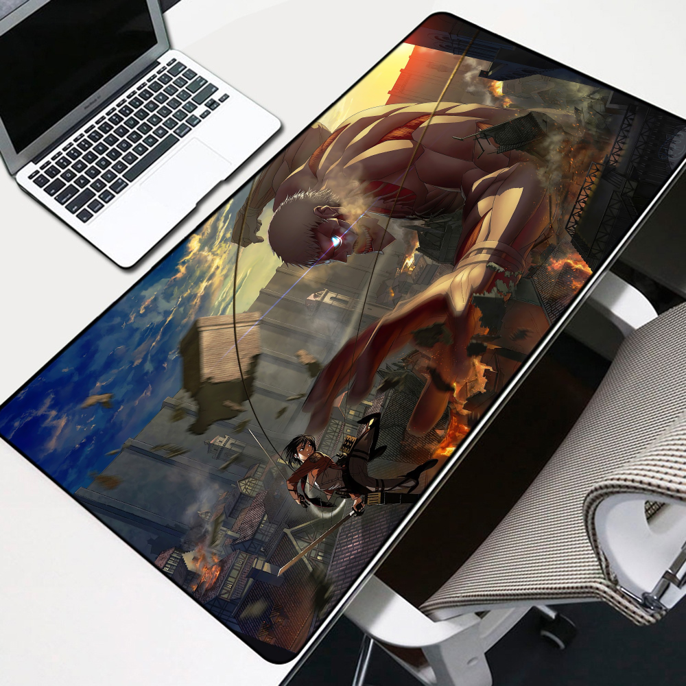 Mikasa vs Armored Titan Mouse Pad