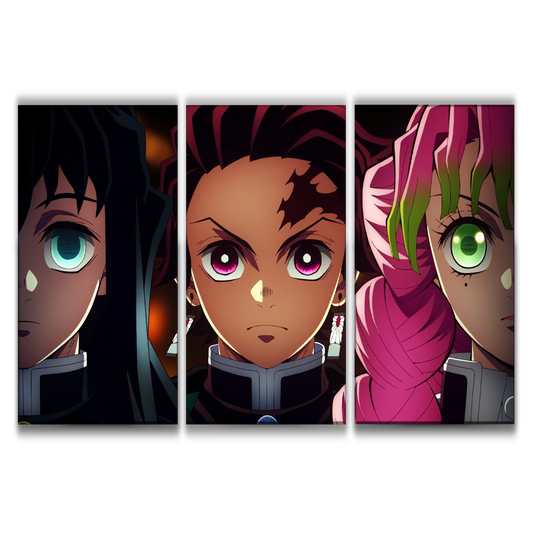 Muichiro, Tanjiro and Mitsuri Poster