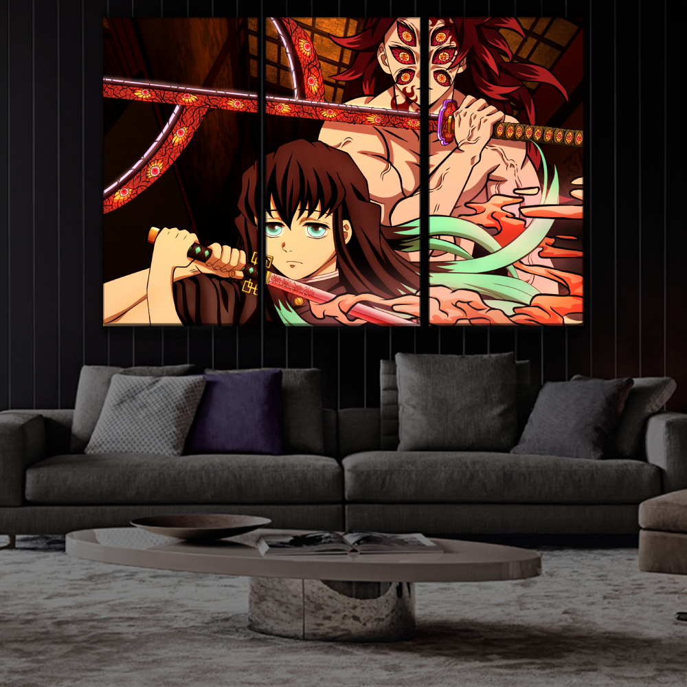 Muichiro Tokito and Kokushibo Poster