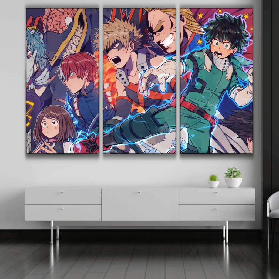 My Hero Academia Anime Art Style Poster