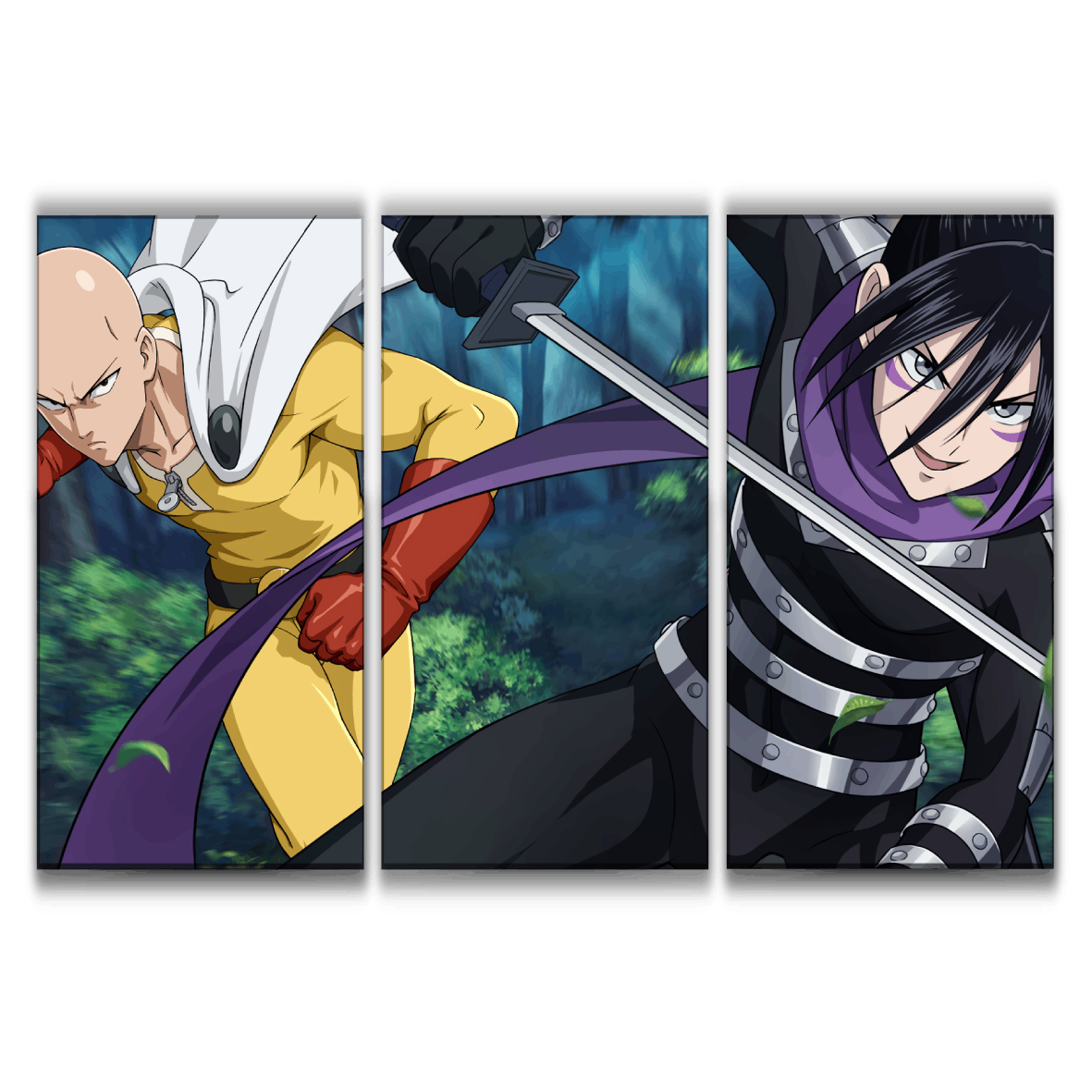 One-Punch Man Saitama vs Sonic Poster
