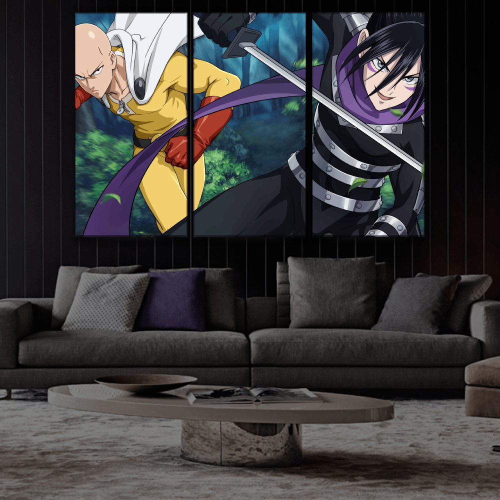 One-Punch Man Saitama vs Sonic Buy Wall Poster