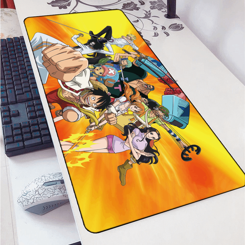 One Piece Straw Hat Pirates Artwork Mouse Pad