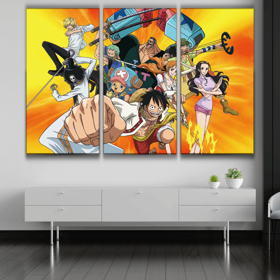 One Piece Straw Hat Pirates Artwork Poster