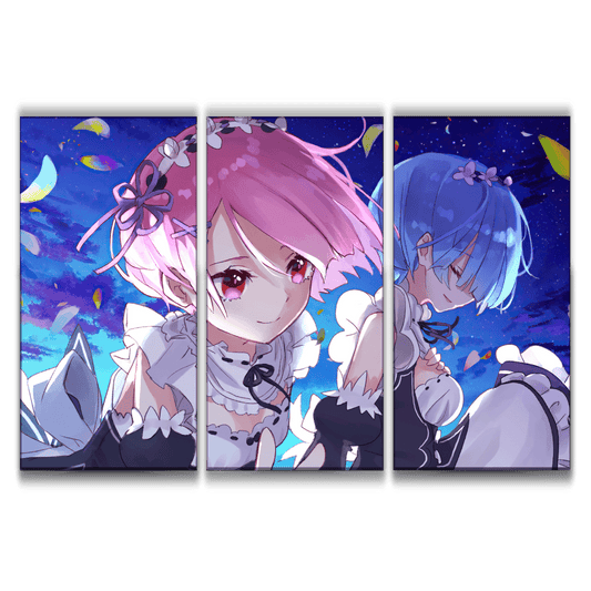 Ram & Rem Art Poster